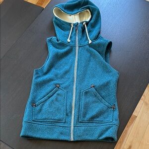 Burton Teal Hoodie Vest, M